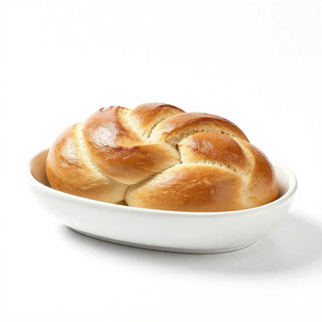 Challah isolated on a white background