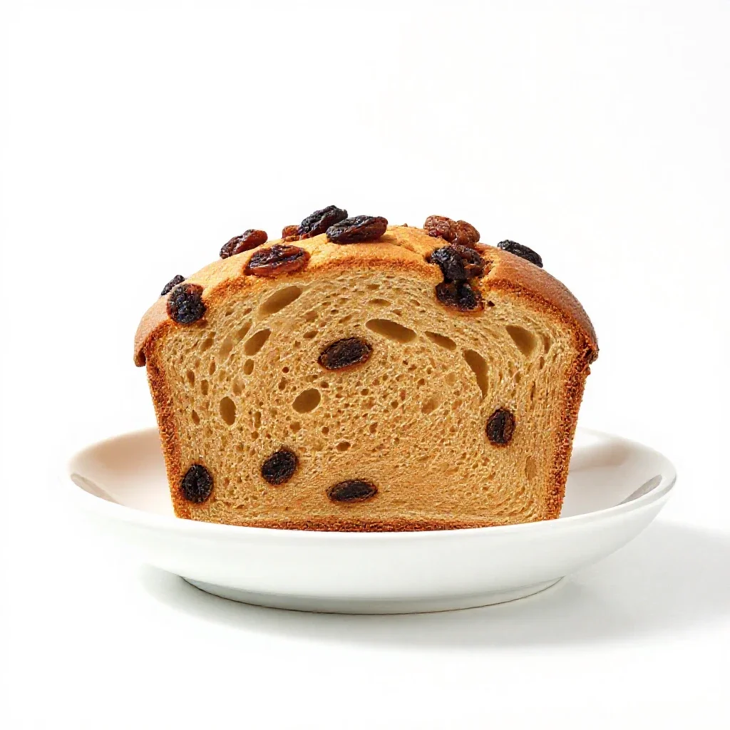 Cinnamon bread isolated on a white background