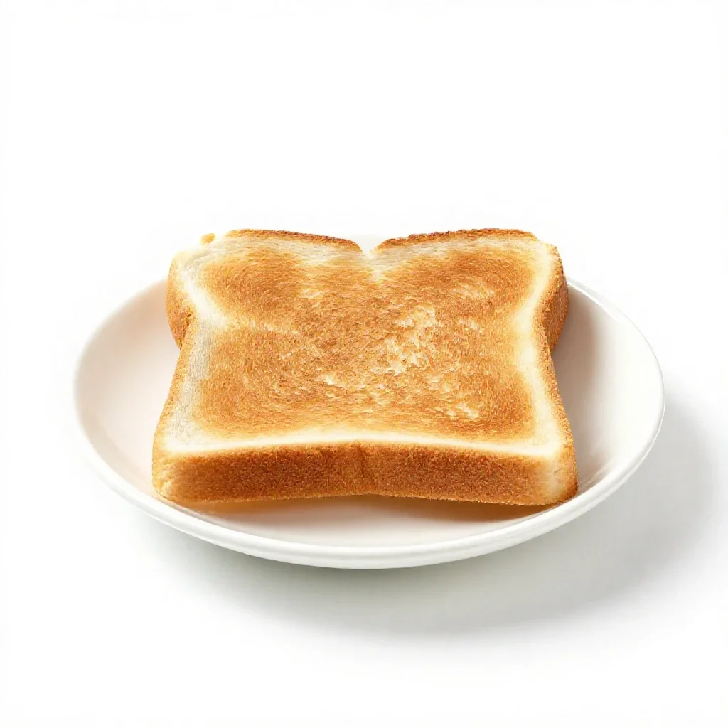 Cinnamon toast isolated on a white background