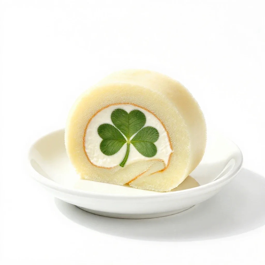 Clover-leaf roll isolated on a white background