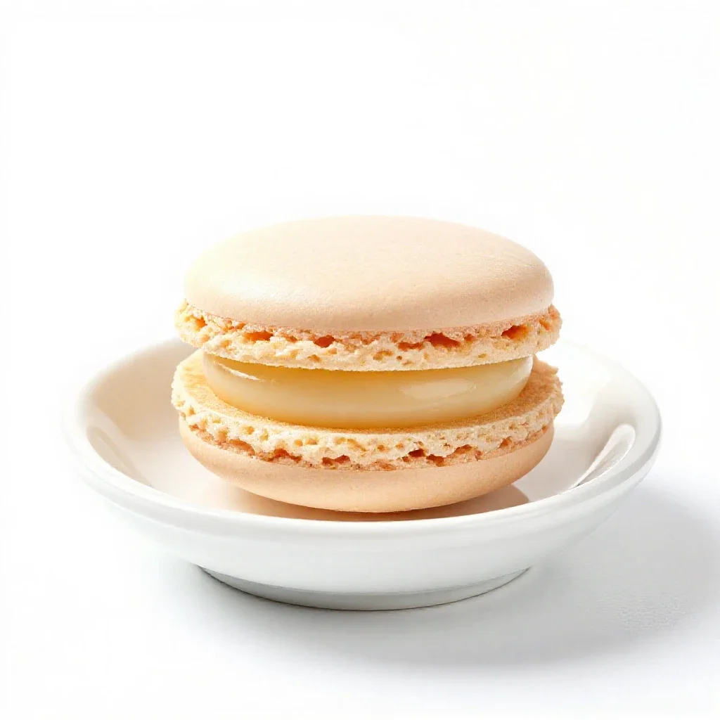Coconut macaroon isolated on a white background