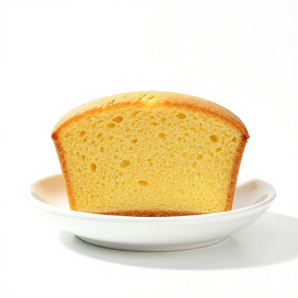 Cornbread isolated on a white background