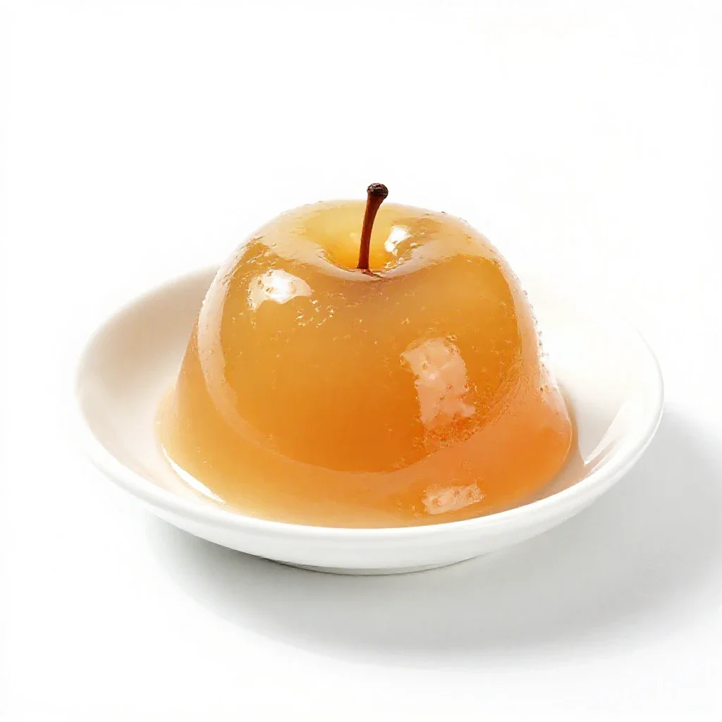 Crabapple jelly isolated on a white background