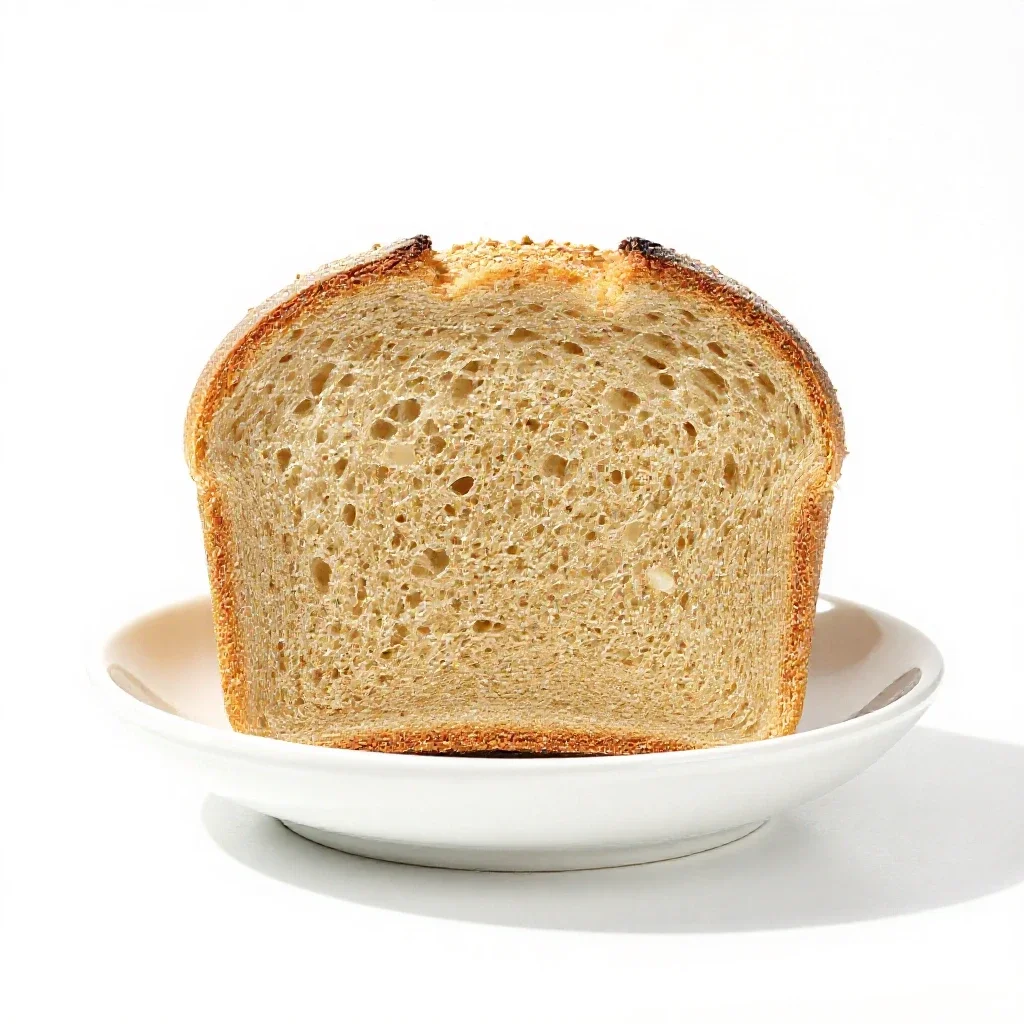 Cracked-wheat bread isolated on a white background