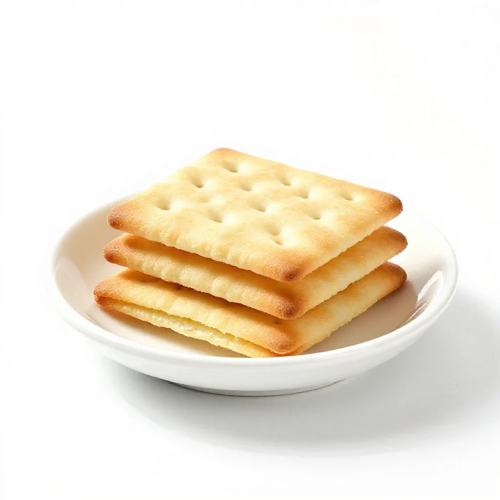 Cracker isolated on a white background