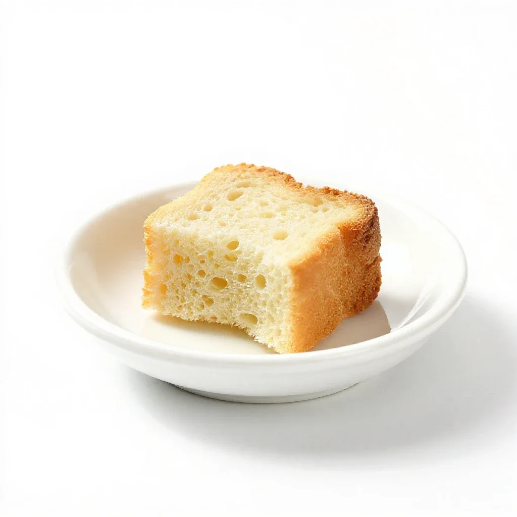Crouton isolated on a white background