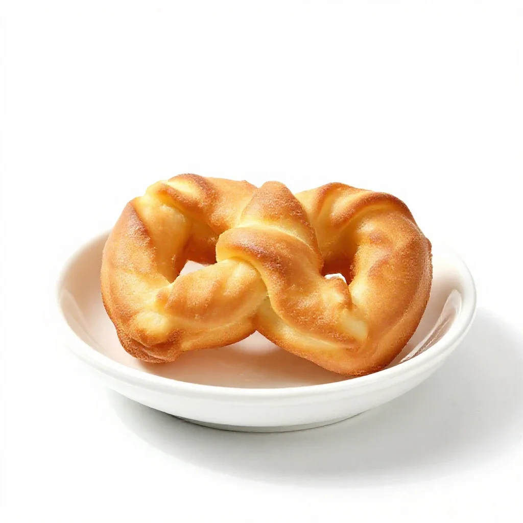 Cruller isolated on a white background