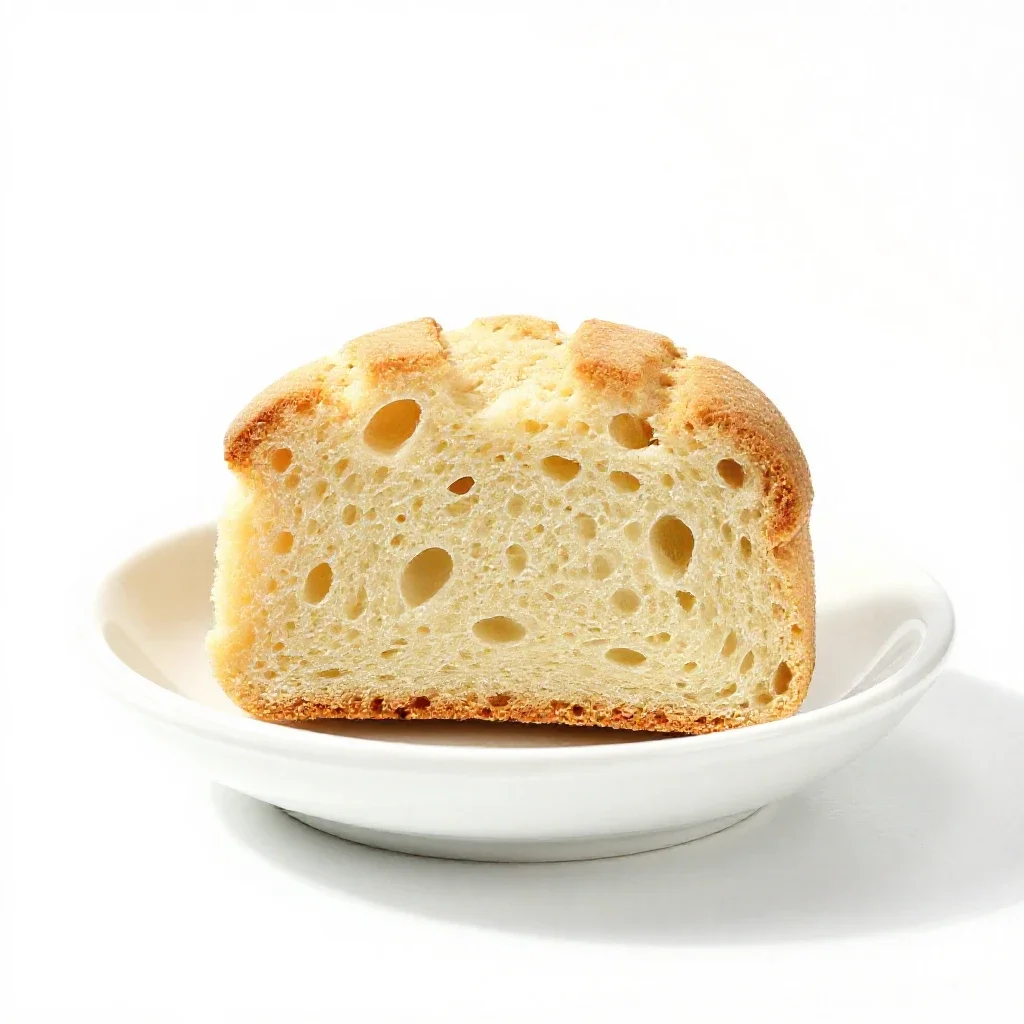 Crumpet isolated on a white background