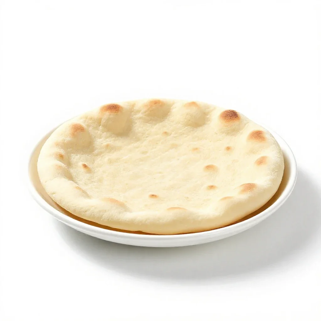 Flatbread isolated on a white background