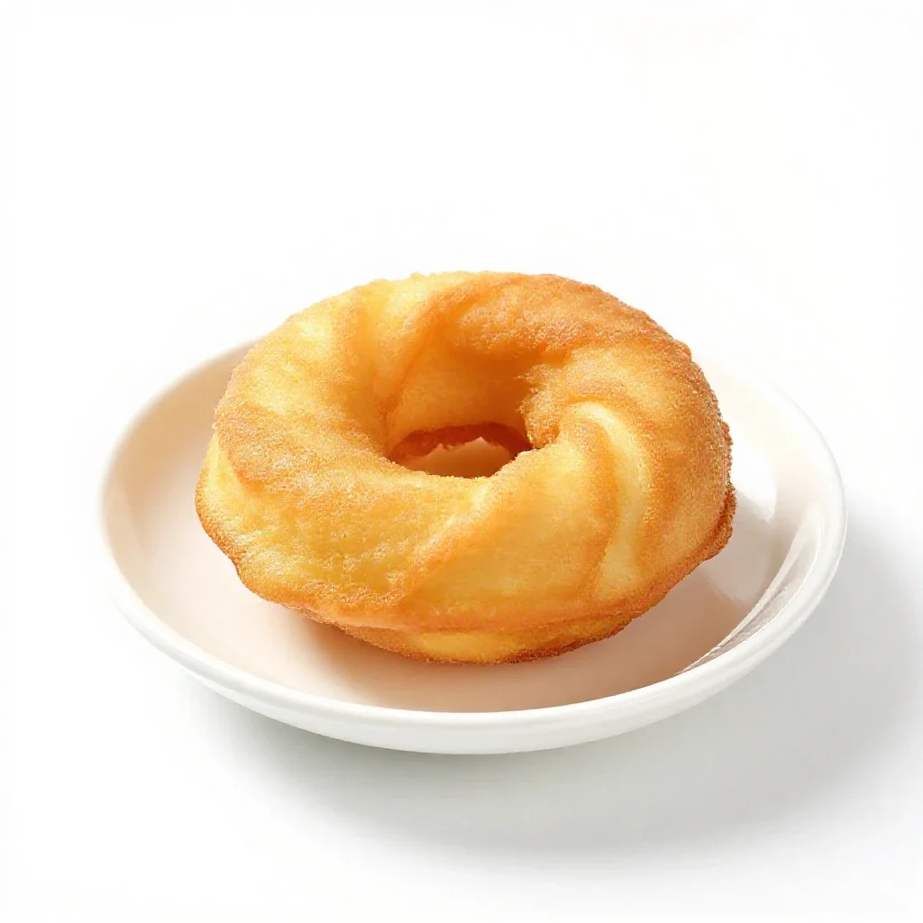 Friedcake isolated on a white background