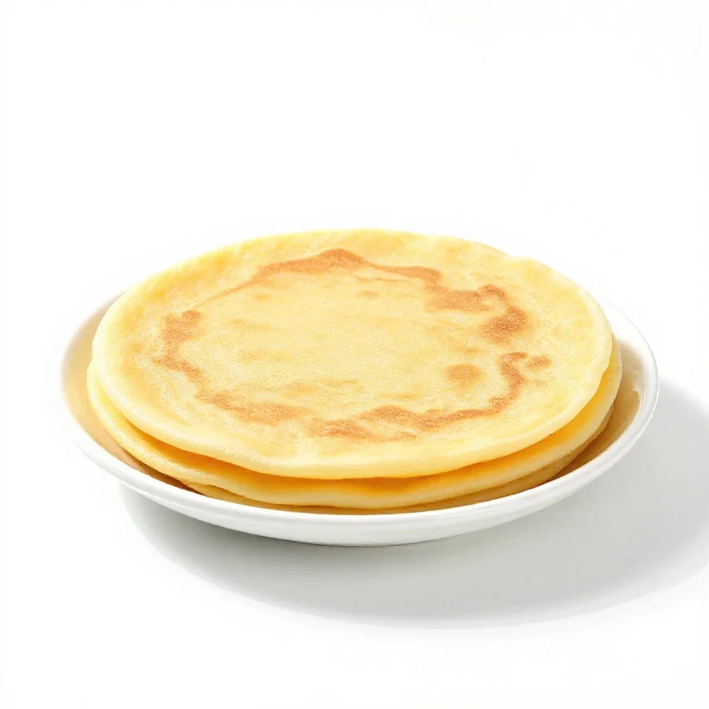 Hoecake isolated on a white background