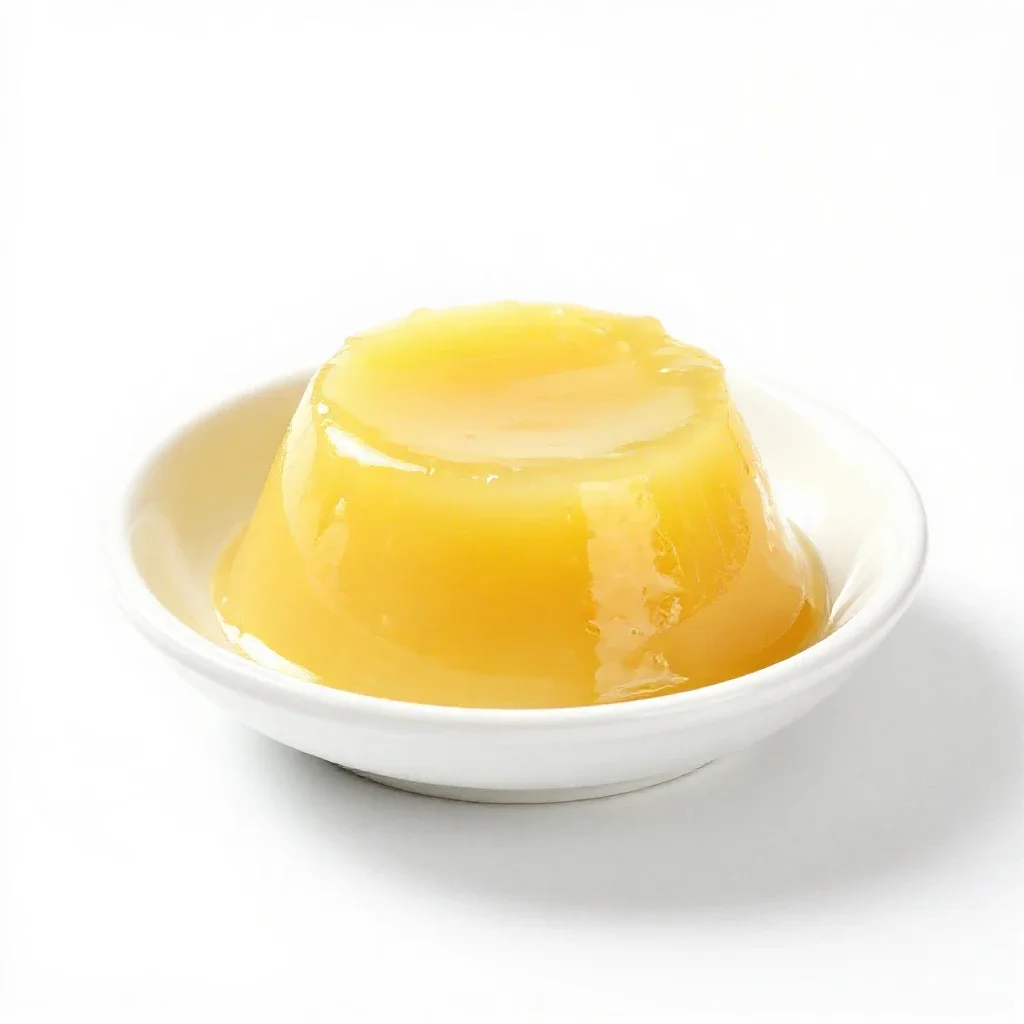 Lemon curd isolated on a white background