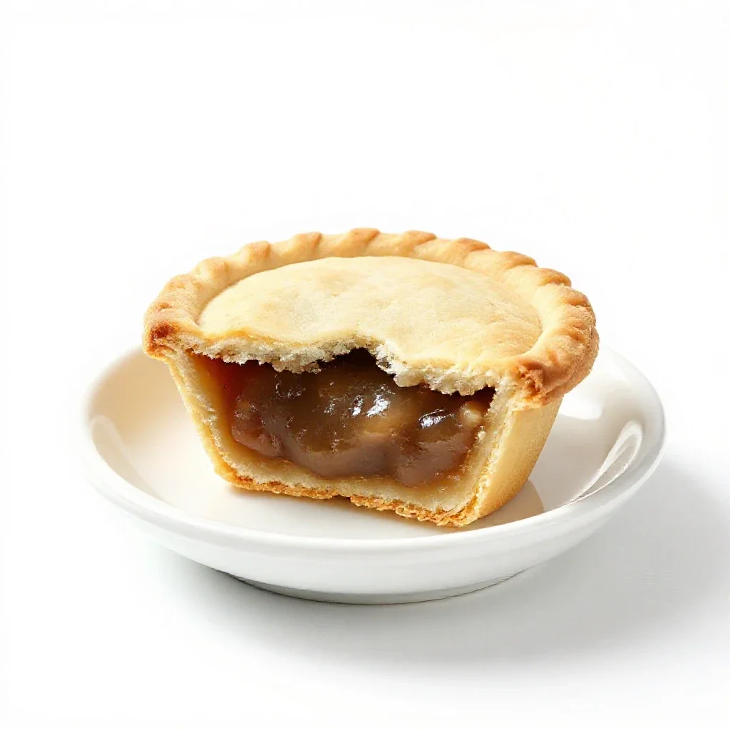Mince pie isolated on a white background