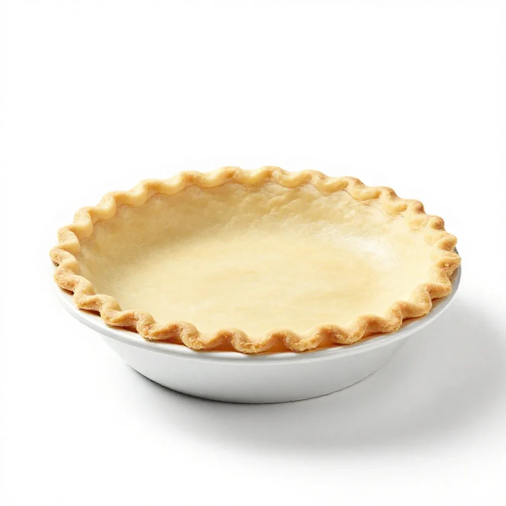 Pie crust isolated on a white background