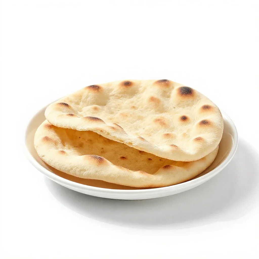 Pita isolated on a white background