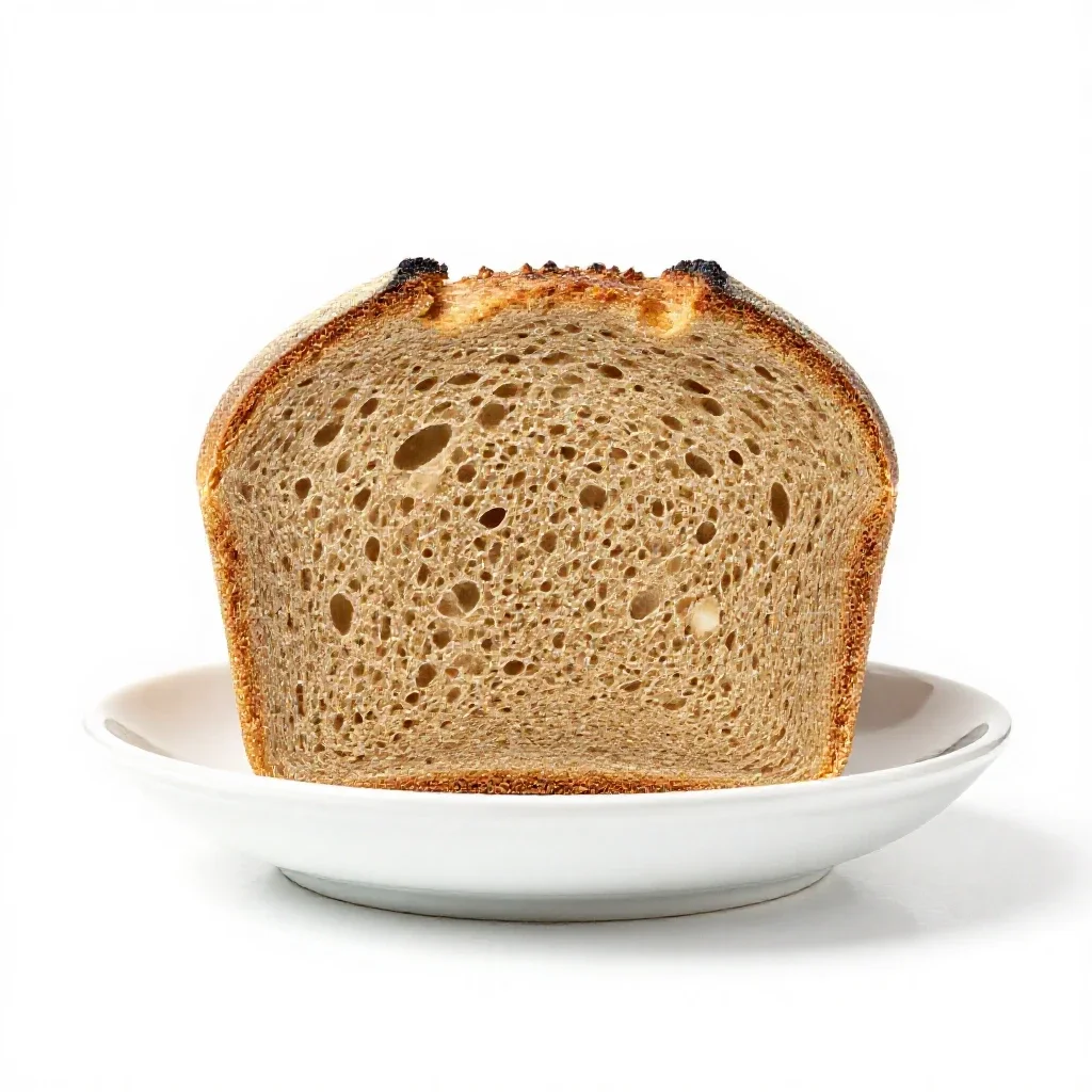 Rye bread isolated on a white background