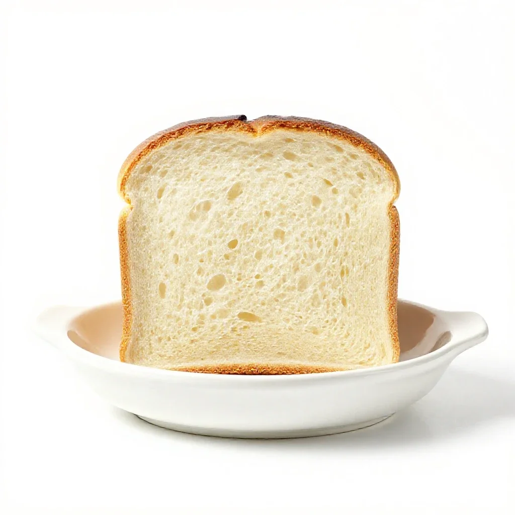 Skillet bread isolated on a white background