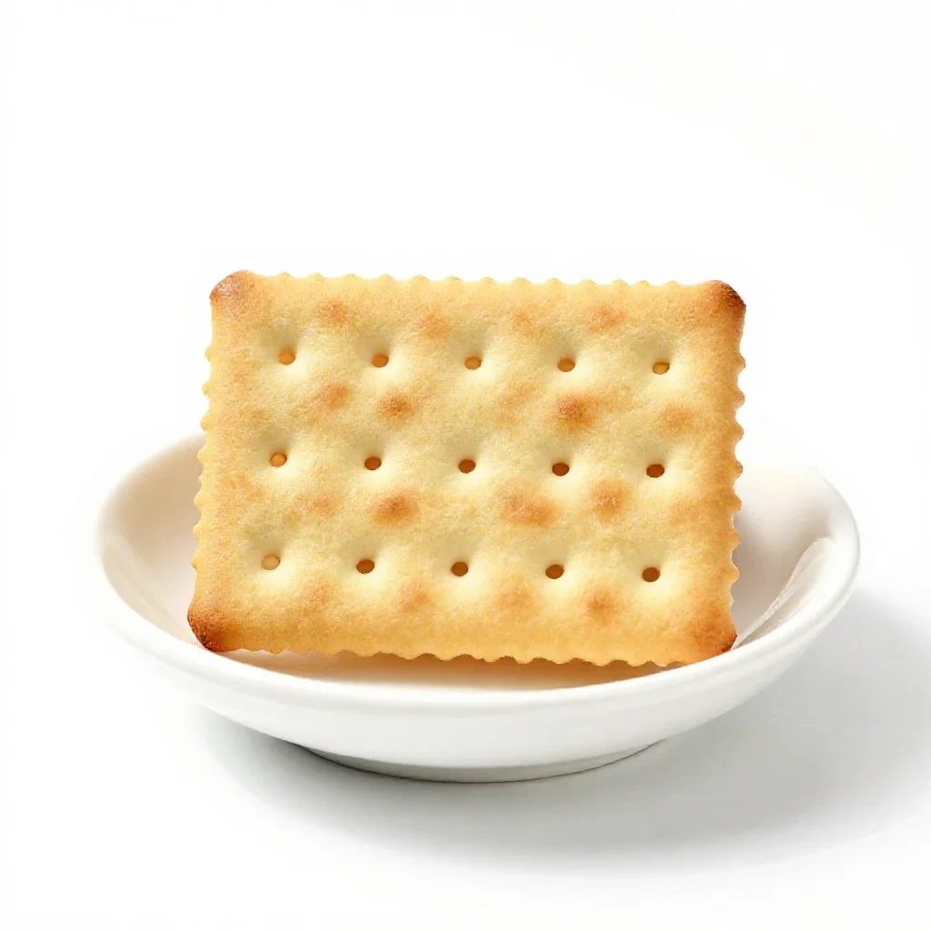 Soda cracker isolated on a white background