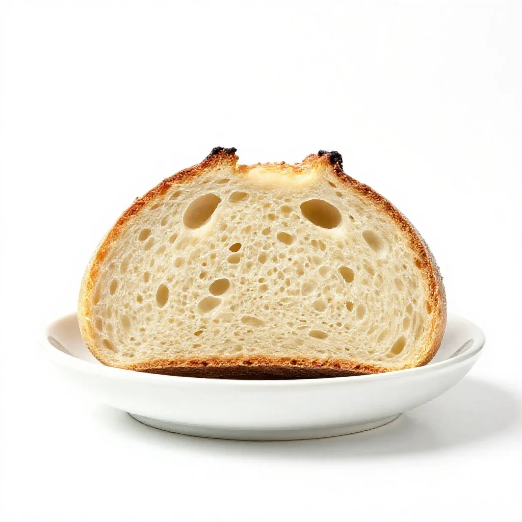 Sour bread isolated on a white background