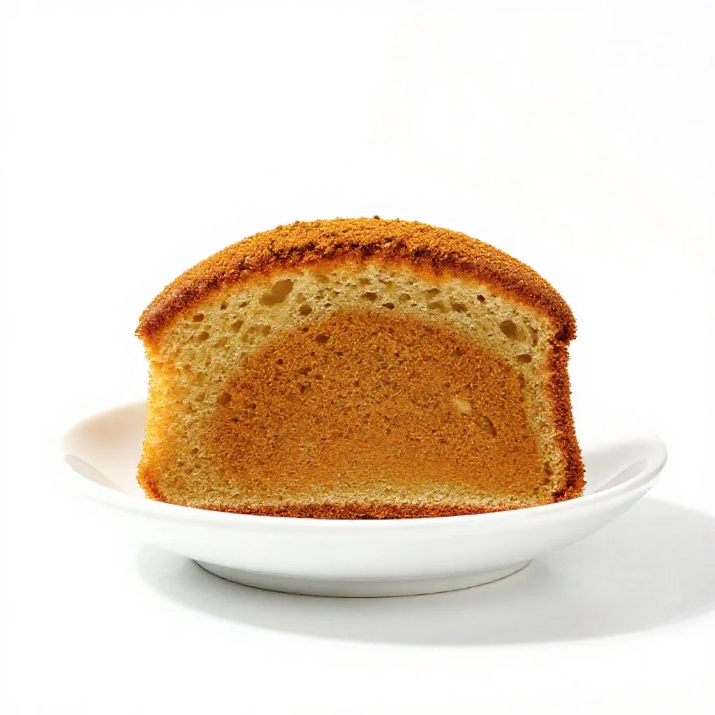 Spice cake isolated on a white background