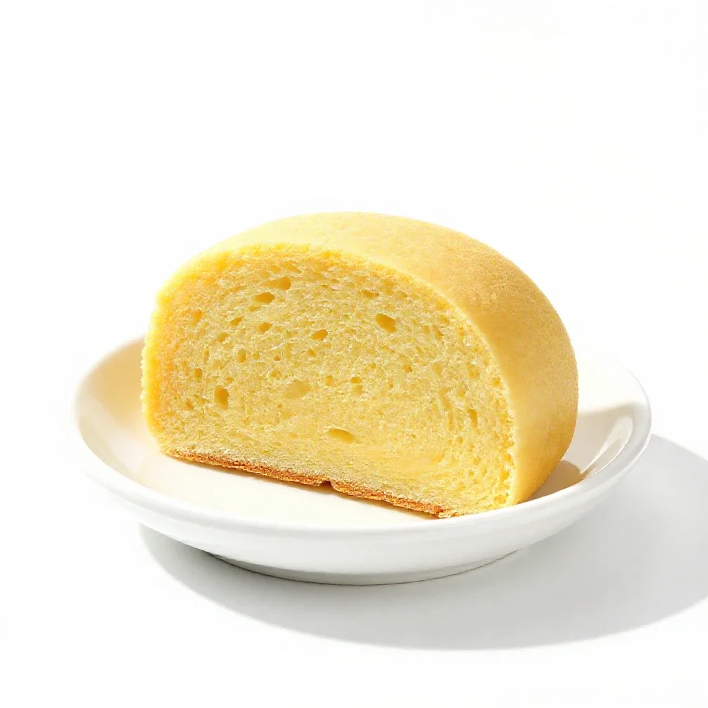 Spoon bread isolated on a white background