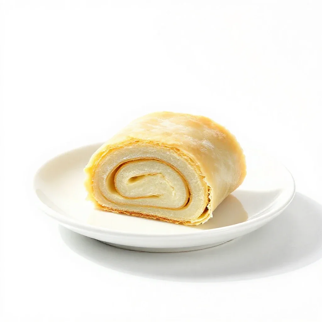 Strudel isolated on a white background
