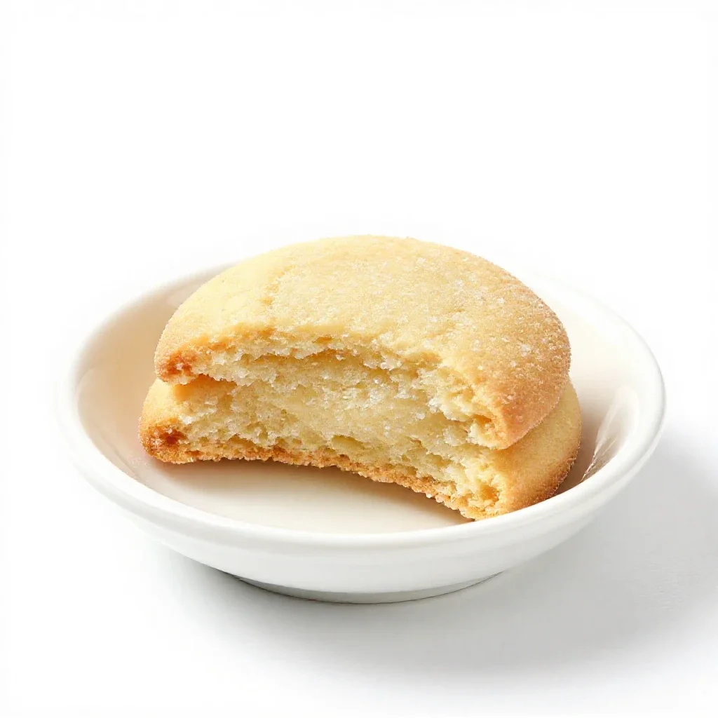 Sugar cookie isolated on a white background