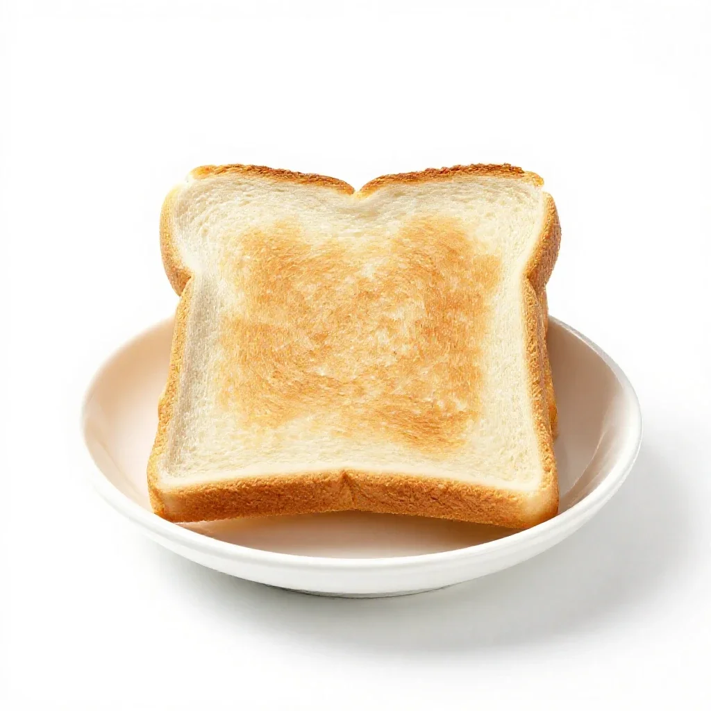 Toast isolated on a white background
