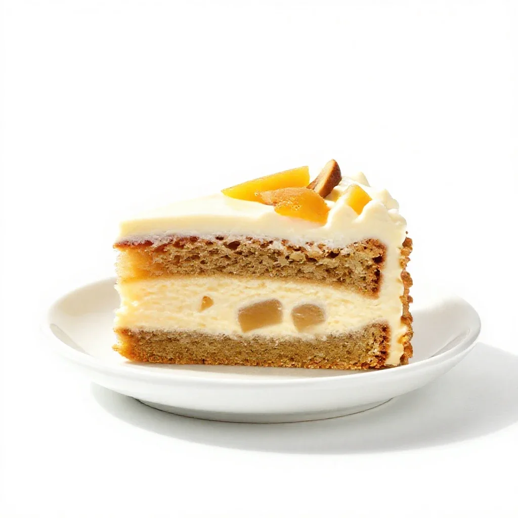 Torte isolated on a white background