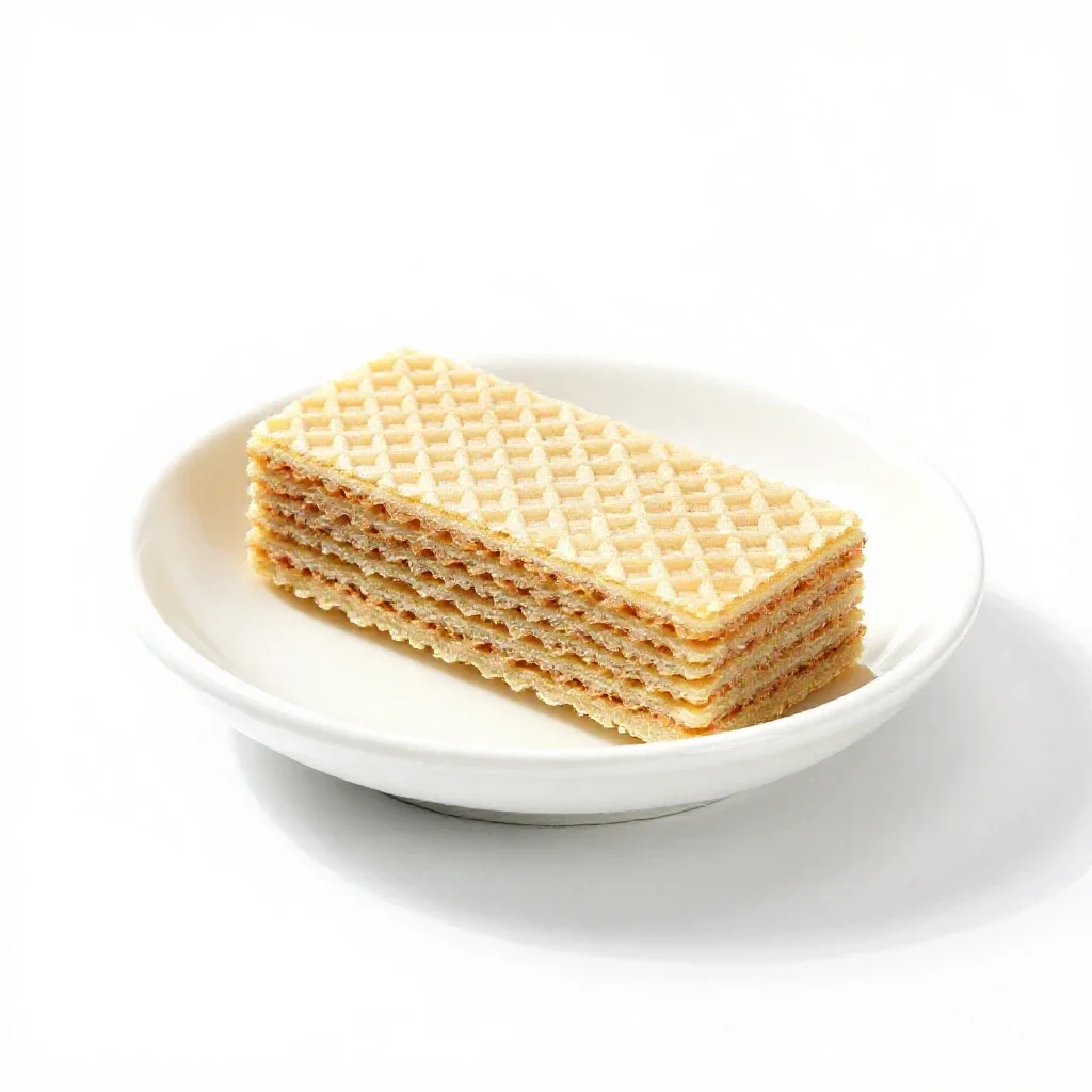 Wafer isolated on a white background