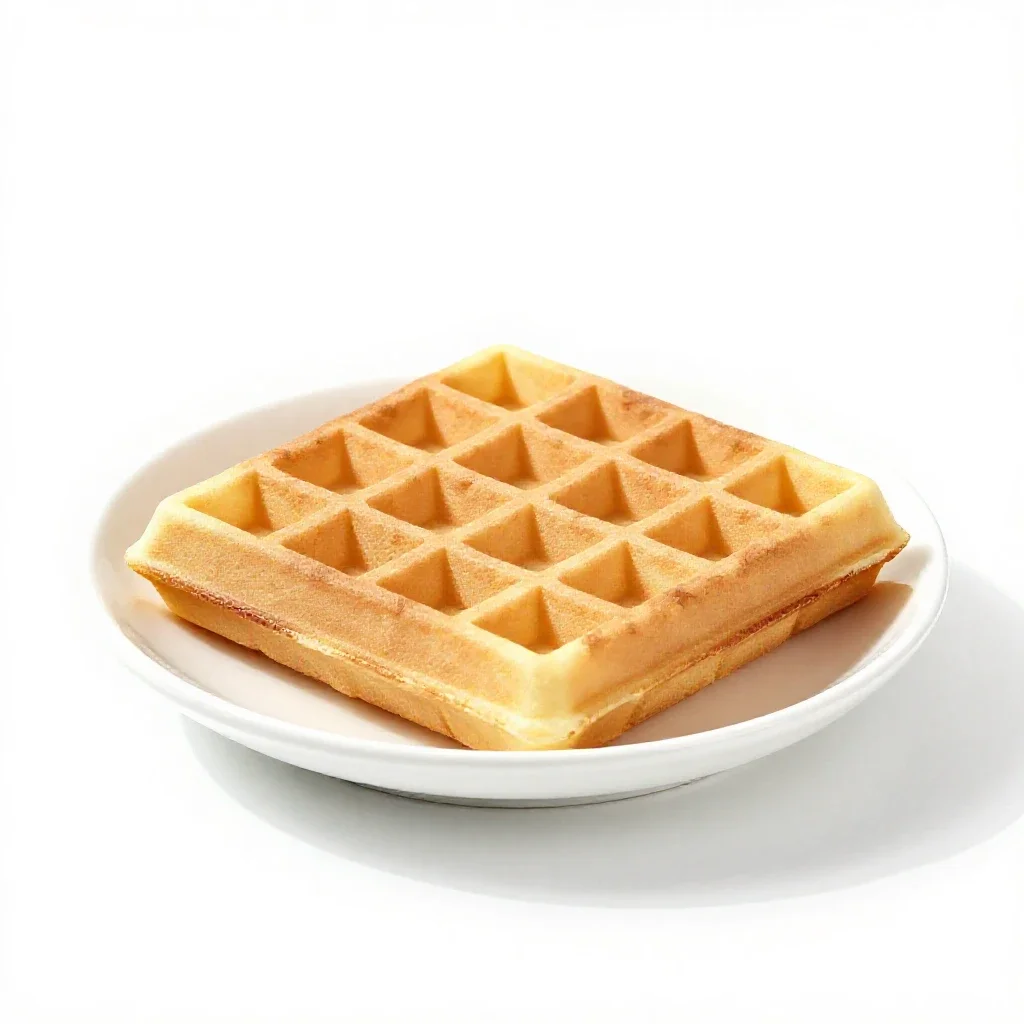 Waffle isolated on a white background