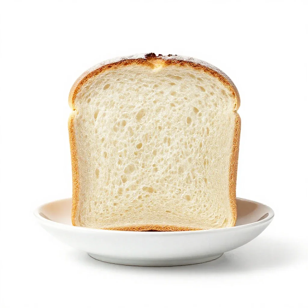 White bread isolated on a white background
