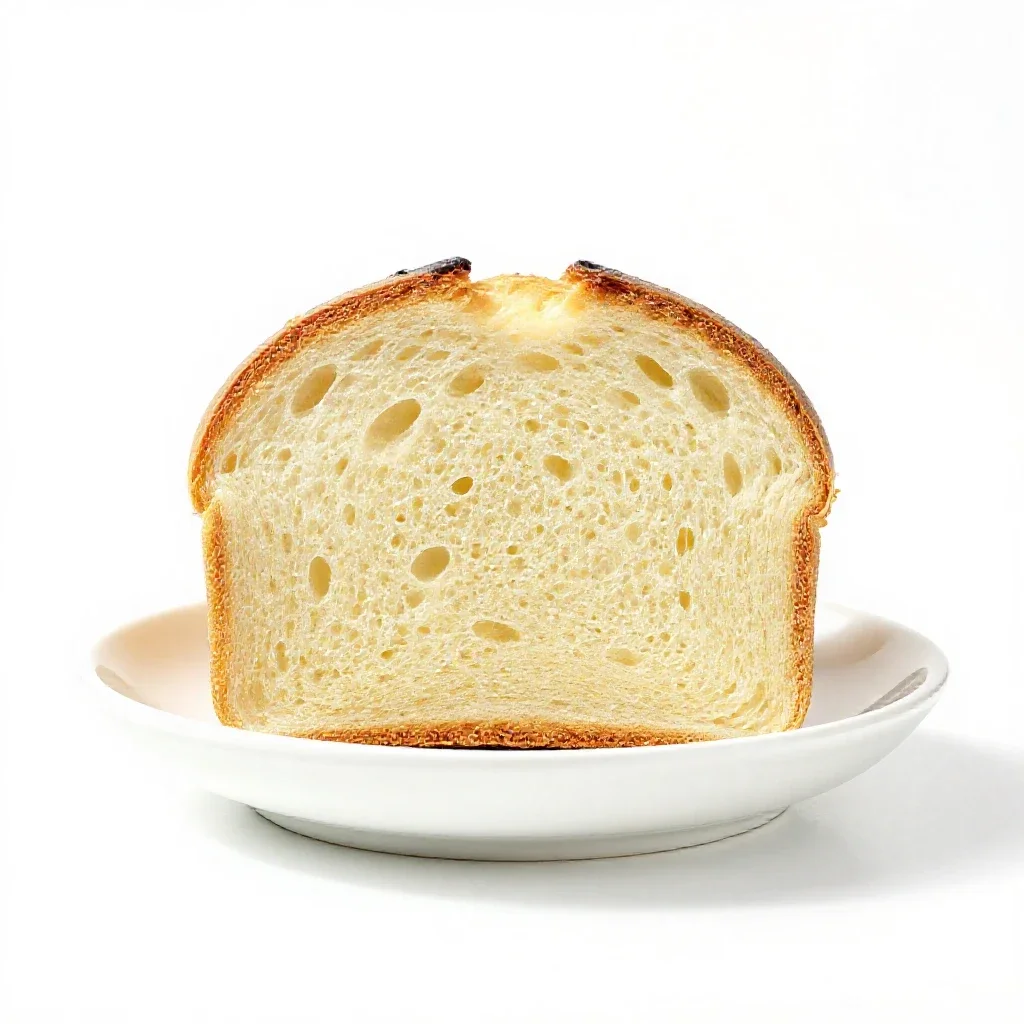 Anadama bread isolated on a white background
