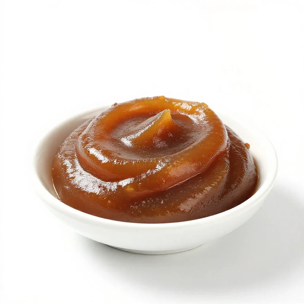 Apple butter isolated on a white background