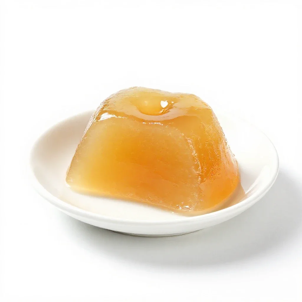 Apple jelly isolated on a white background