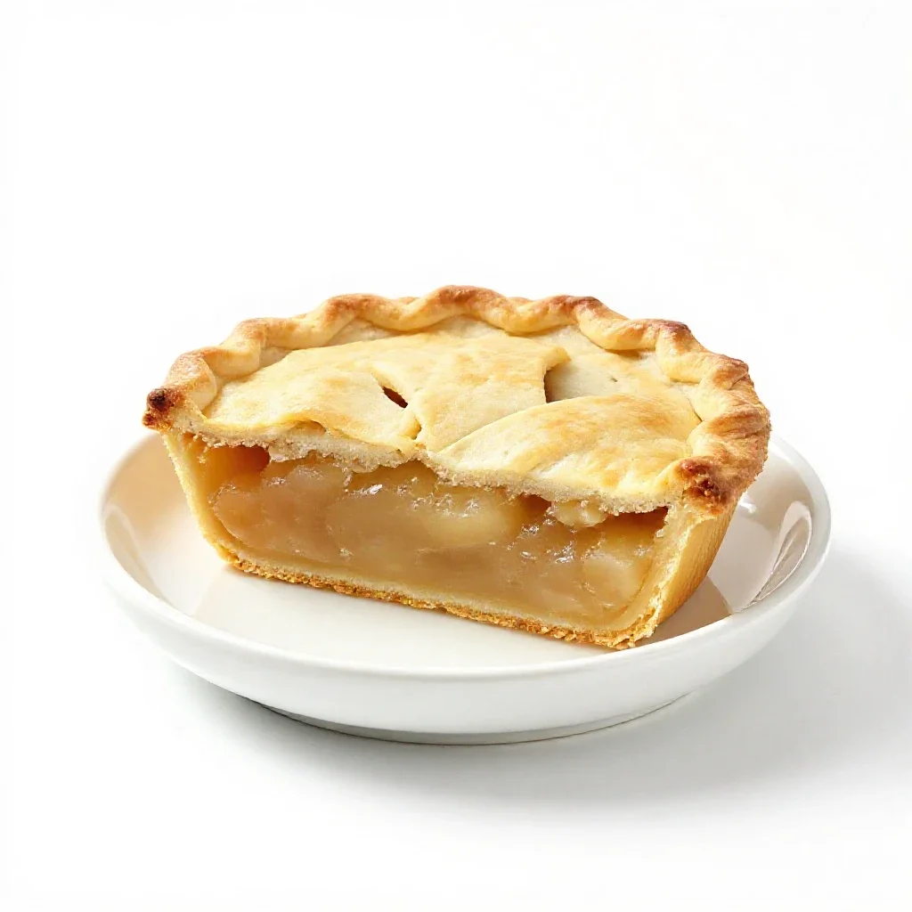 Apple pie isolated on a white background