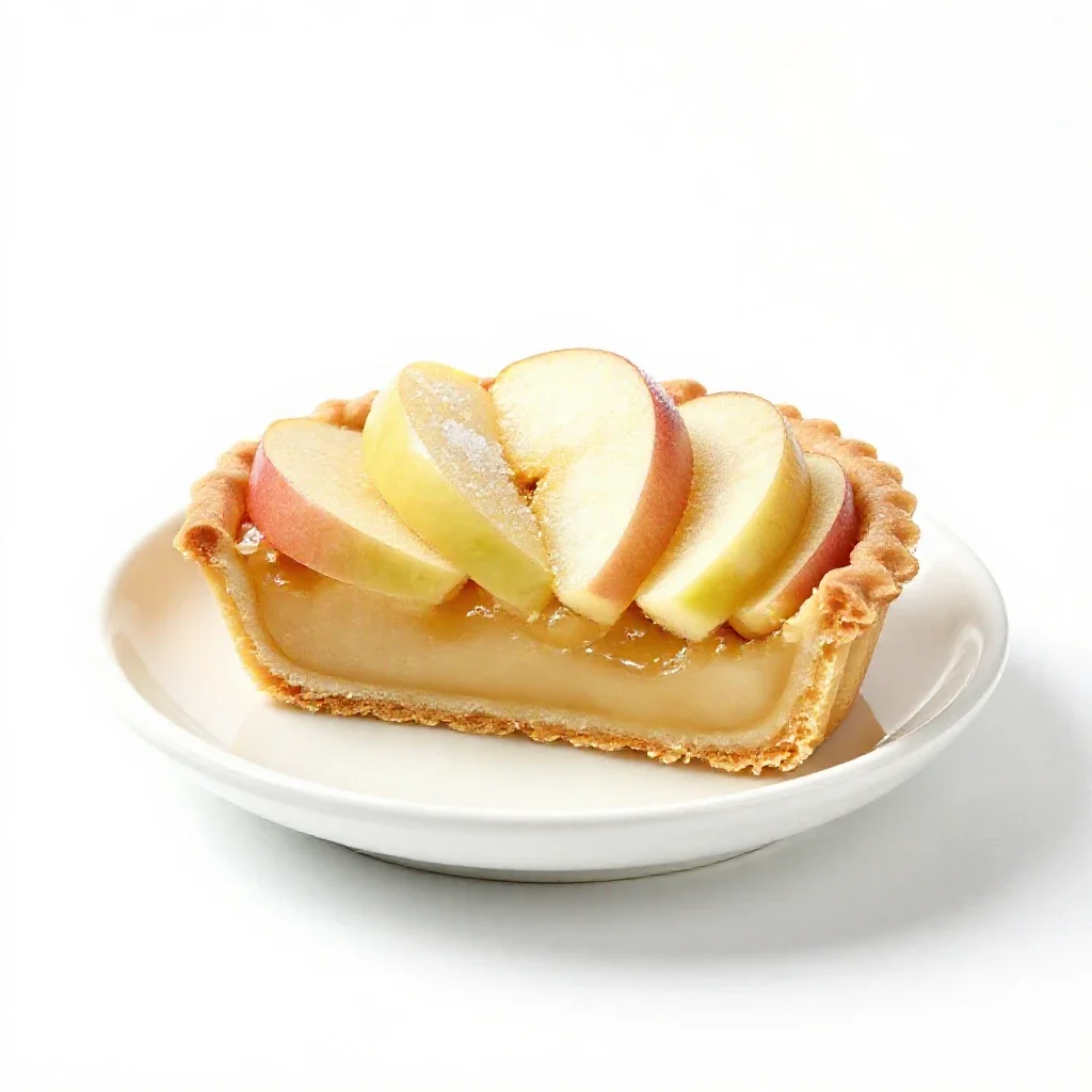 Apple tart isolated on a white background