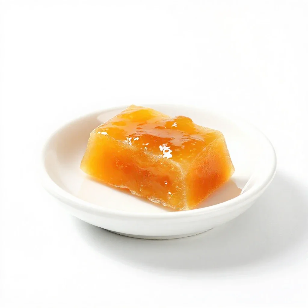 Apricot bar isolated on a white background