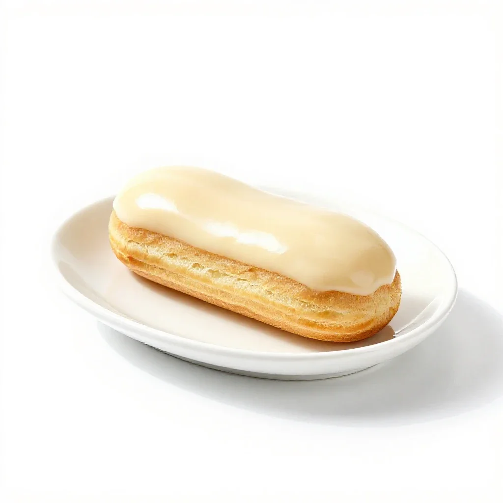 Eclair isolated on a white background