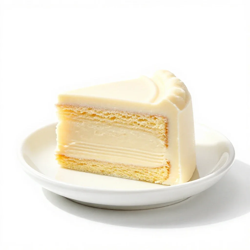 Ice-cream cake isolated on a white background