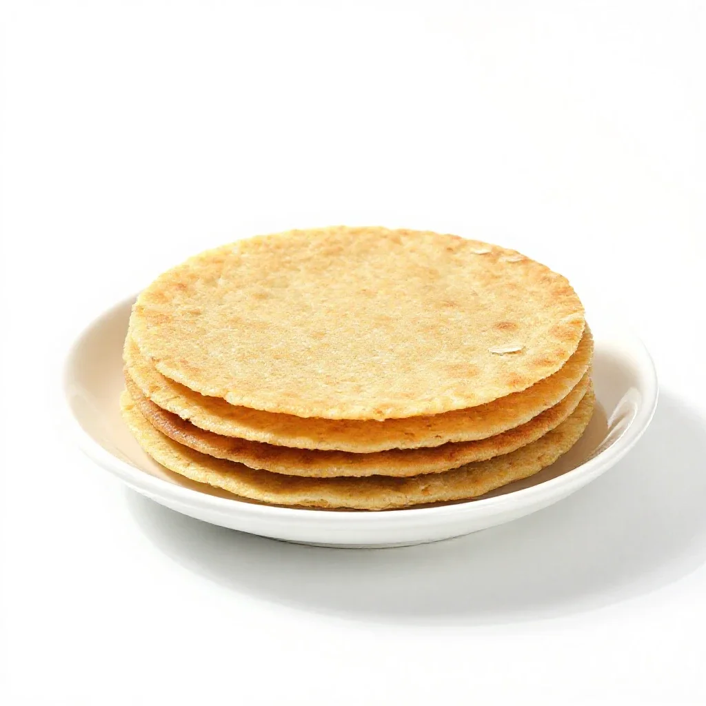 Oatcake isolated on a white background
