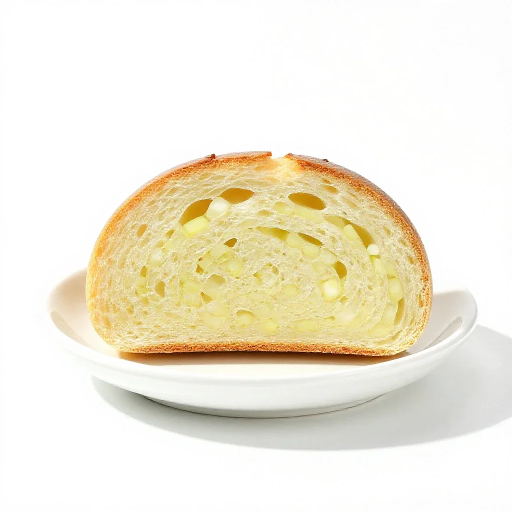 Onion bread isolated on a white background