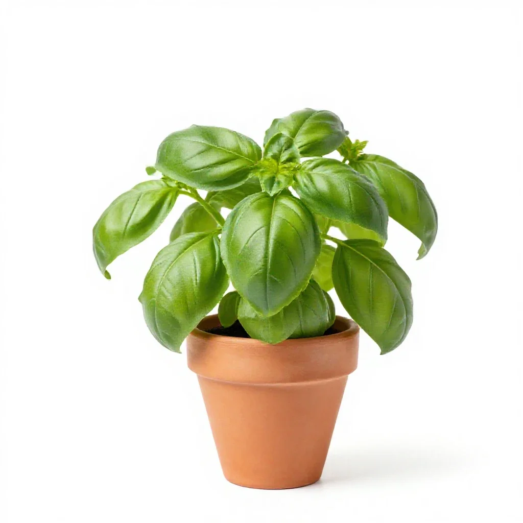 Basil isolated on a white background