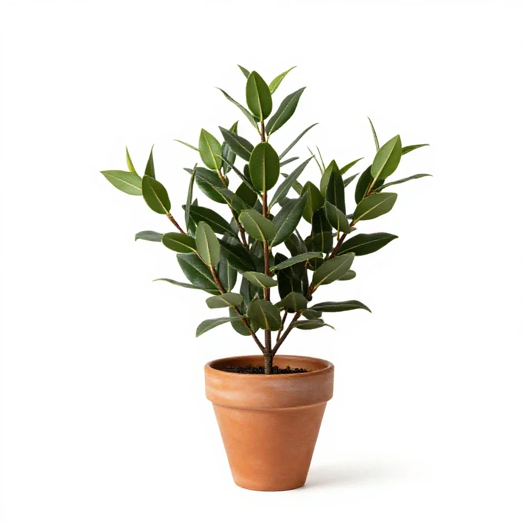 Bay myrtle isolated on a white background