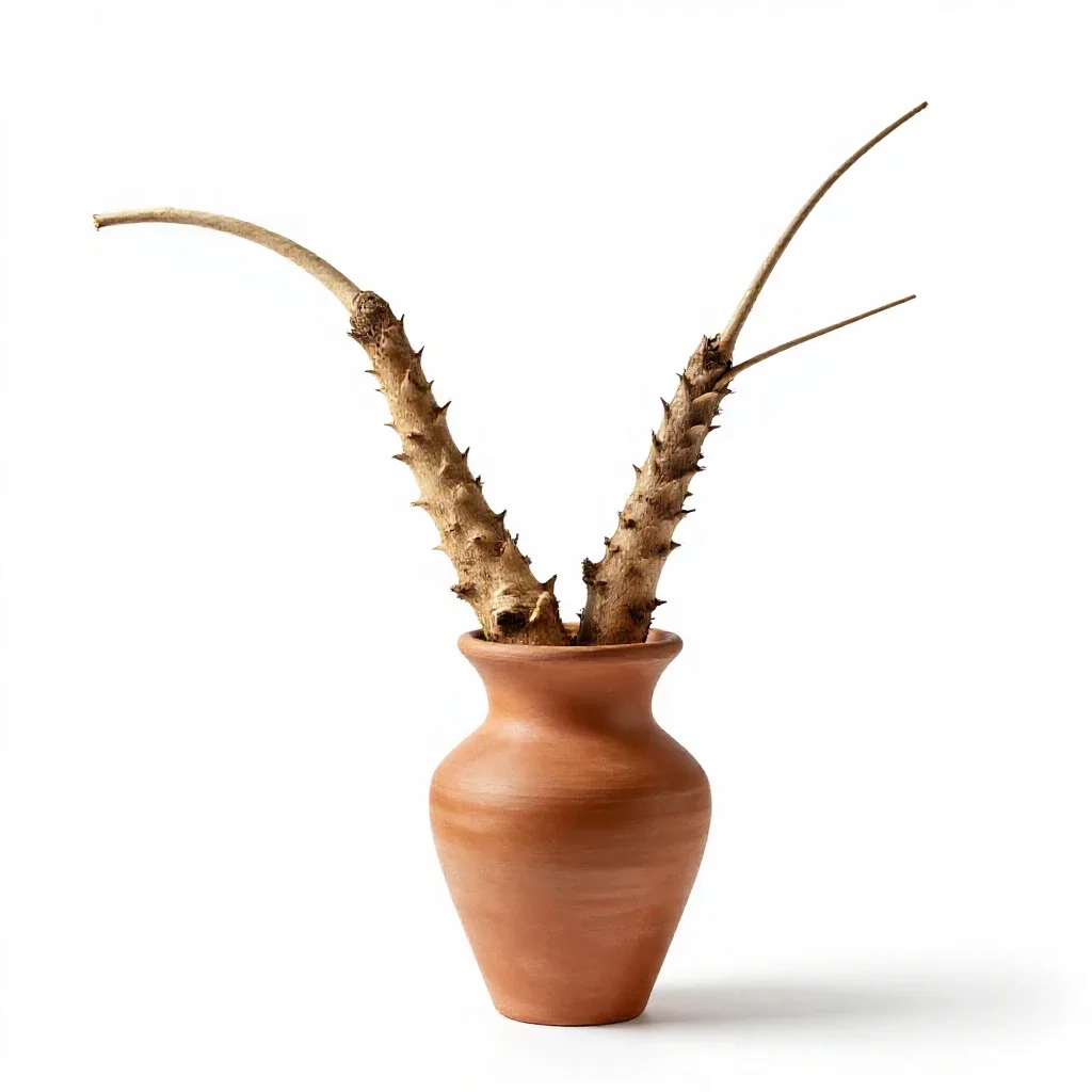 Bitterroot isolated on a white background