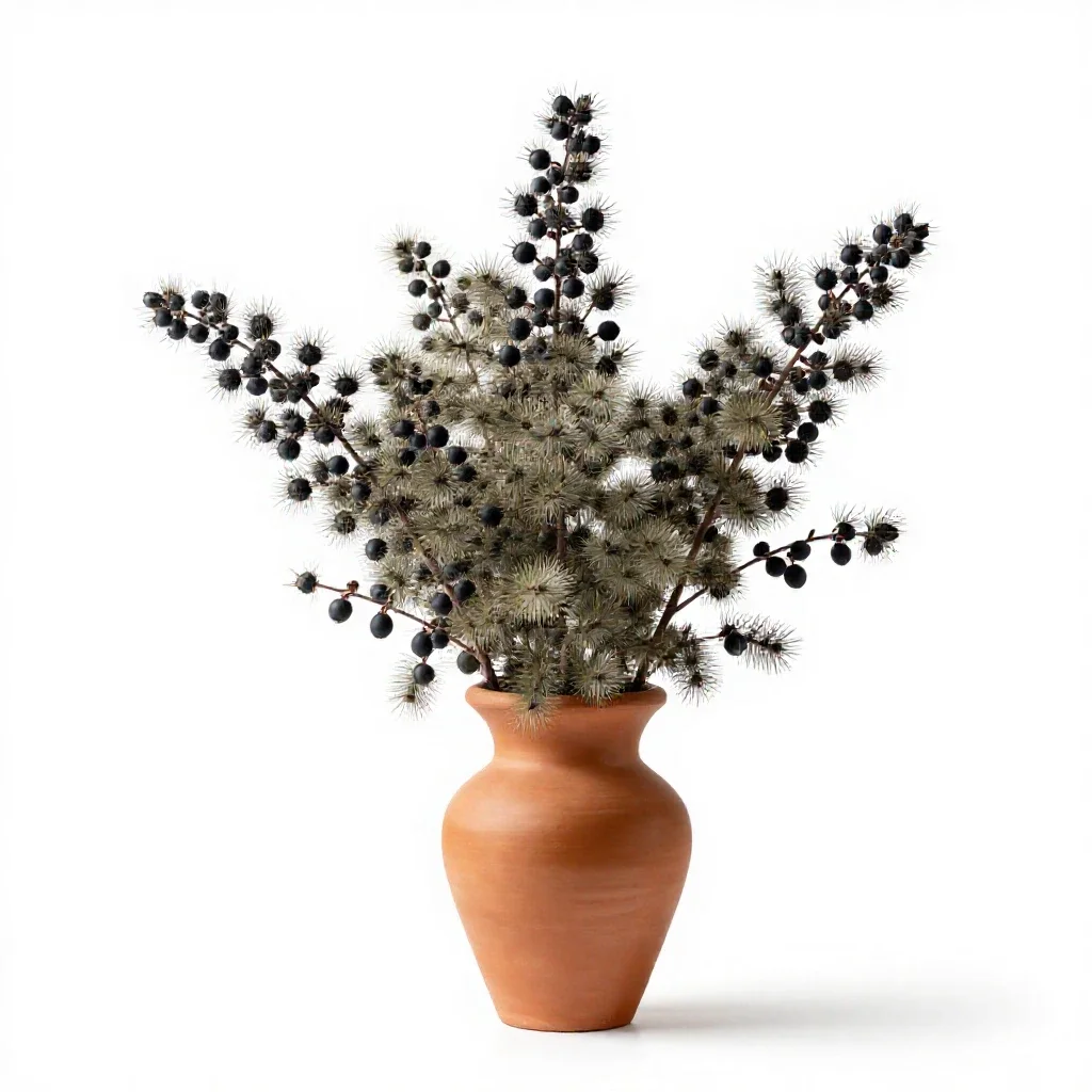 Bristly sarsaparilla isolated on a white background