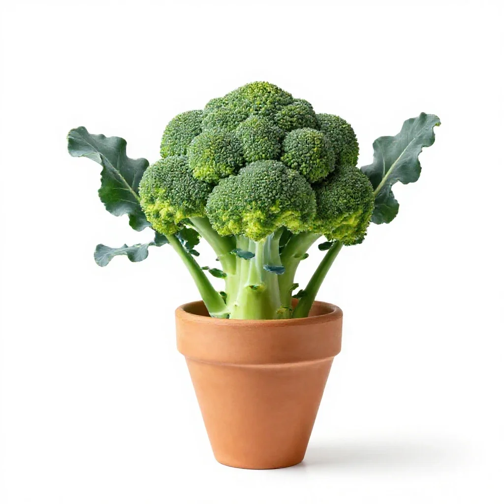Broccoli raab isolated on a white background