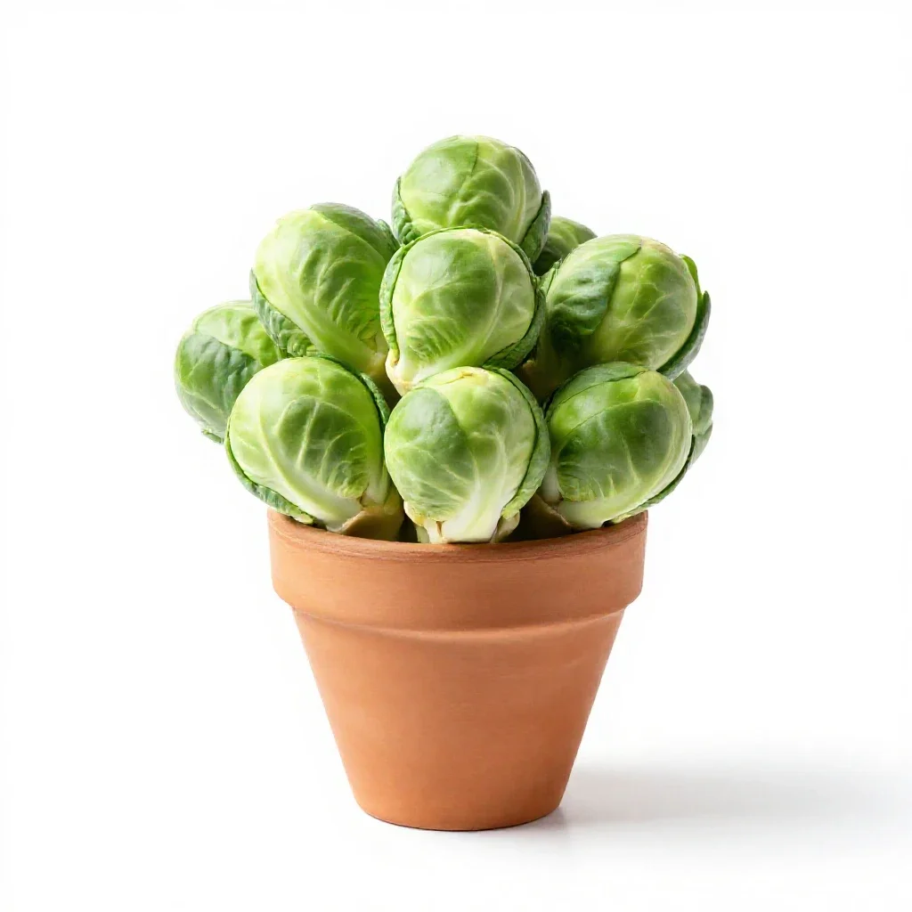 Brussels sprout isolated on a white background