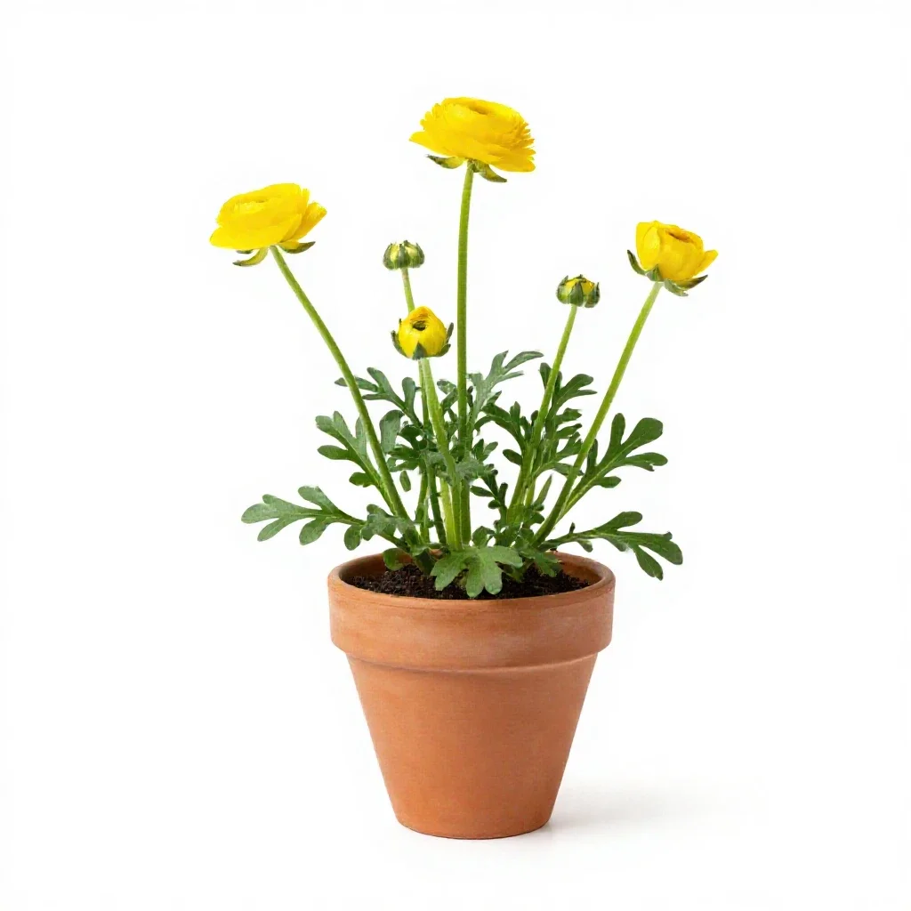Buttercup isolated on a white background