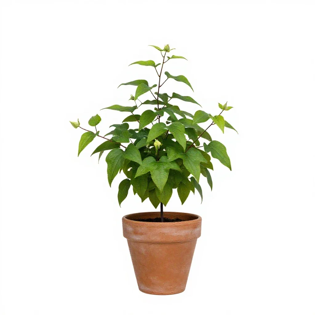 Clematis isolated on a white background